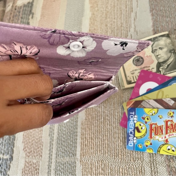 Stylish Snap Card Wallet/Business Card/Gift Card Holder made with Cotton Fabric - Picture 2 of 3